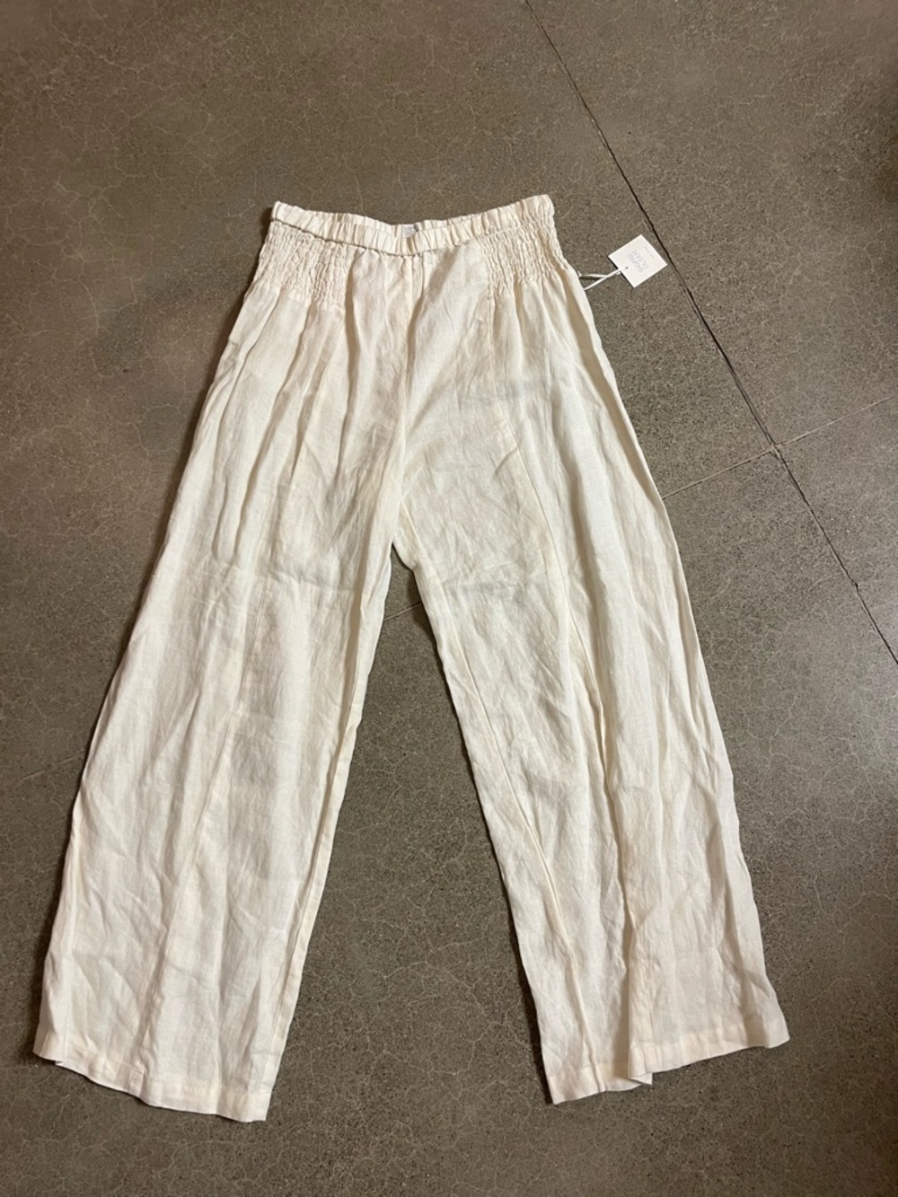 Sigrid Olsen Cream Linen Pants